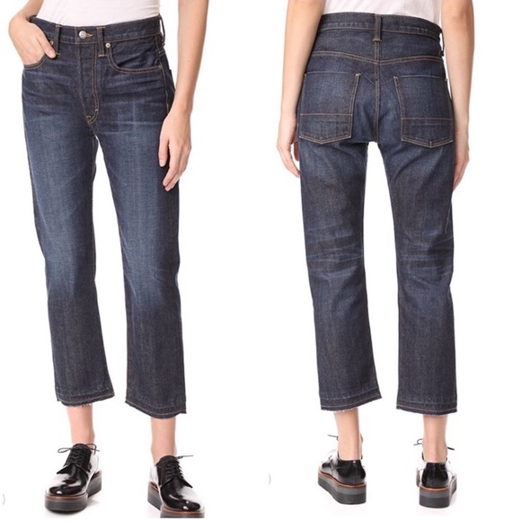 Vince Denim - Vince Union Slouch Selvege Denim Raw Hem Jeans 25